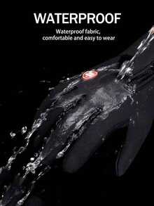 Unisex Autumn/Winter Warm Cycling Gloves - Windproof Touchscreen Gloves, Suitable For Outdoor Sports, Protects Your Fingers, Ideal Gift For Halloween/Christmas. Sports, Outdoors, Winter Sports, Ski Gloves - 黑色 - 查看 4