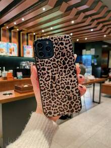 Cute Pink Lily Flower & Leopard Print Matte Anti-Drop Phone Case Compatible With IPhone 11, 12, 13, 14, 15, 16, 13 Pro Max, 16 Plus, XR, 7, 8 Plus, 17 Pro Max, AIR - Style 7 (1 Piece) - View 2