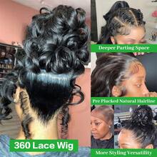 bling hair Drawstring Wear And Go Body Wave 13x4 13x6 Glueless Lace Front Wigs Human Hair 200% Density 28 30 Inch Invisible Strap 360 Full Lace Frontal Drawstring Wig 34 36 Inch Wear And Go 6x4 5x5 9x6 Lace Pre Plucked Pre Cut Glueless Wigs For Women Natural Black 13x4 13x6 Transparent Lace Front Wig - 自然 - 查看 8