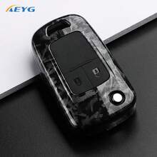 Carbon Fiber Texture ABS Car Key Shell, Compatible With Opel Astra, Mokka And Buick Cruze, Aveo, Malibu, Trax, Sail Key Accessories - Chevrolet a - View 11