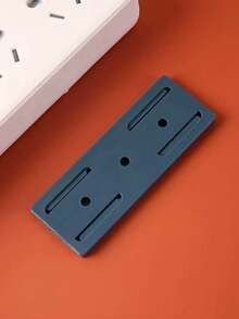 Self-Adhesive No-Drill Power Outlet Holder - Easy Installation, Wall-Mounted Cable Organizer, Suitable For Desktops And Home Offices, Desktop Cable Holder, Multi-Function Hook - Multicolor - View 6