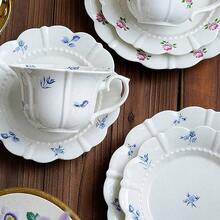 Ceramic Cup Coffee Cup Water Cup Mug Tea Cup Cup Minimalist Nordic StyleHome Decor Keepsake Hand-Crafted - Cups and Saucers, Beaded Petals, Ceramic - View 1