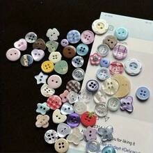 5/10/15/20/30/50pcs Colorful Resin Buttons, Handmade DIY Decorative Beads Accessories, Clothing Decoration Buttons (Random Style) - Multicolor - View 13