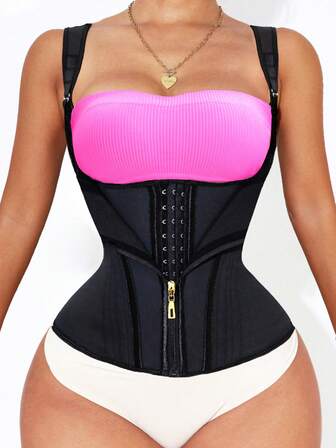 1pc Waist Trainer For Women For Tummy Control Sports, Workout Vest Waist Cincher With Adjustable Shoulder Strap