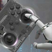 Retro-Handheld-Spielkonsole mit 3,5-Zoll-IPS-HD-Display und 256-GB-TF-Karte – inklusive mehrerer vorinstallierter Spiele und Linux-Betriebssystem | Klassischer tragbarer Arcade-Player - Schwarz - Übersicht 7