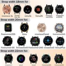 18mm 20mm 22mm Metal Band Compatible With Garmin Smartwatch, Stainless Steel Mesh Strap For Vivomove 3S/Style/Luxe/Sport//3, Vivoactive 5/6/4/4S/3, Venu 3S/3/2S/2/2 Plus/Sq/Sq 2, Forerunner 35/45/45S/55/245/255/255S/265/265S/645/735XT/745/935/945/945 LTE/965, Fenix 5/5 Plus/6/6 Pro/7 Series, Epix Gen2, Instinct 1/2, Enduro/Enduro 2, Approach S12/S40/S42/S62, Descent Mk1/Mk2/Mk2i/Mk3 Watch Bands For Women Men