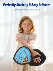 Rękawice treningowe do baseballu dla dzieci w wieku 3-12 lat, 3 kolory (energiczna czerwień/świeży błękit/naturalna zieleń), profesjonalny materiał skórzany, antypoślizgowa konstrukcja, odpowiednie do uprawiania sportów na świeżym powietrzu, zabaw w przedszkolu, zabawek interaktywnych z rodziną, przenośne, do przechowywania, prezent na Boże Narodzenie i rodzinne przyjęcie dla dzieci (w zestawie 2 samoprzylepne piłki) - Wielokolorowe - Zobacz 6