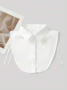 1/2件装女士时尚配饰，简约可拆卸领子，假衬衫领，圣诞节连衣裙装饰