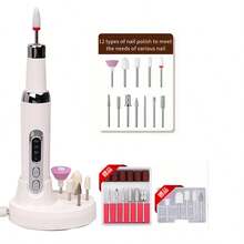 Máquina de taladro para uñas profesional inalámbrica, cortador de manicura eléctrico para reparación de uñas, diseñado para quitar gel, para herramientas de uñas de salones