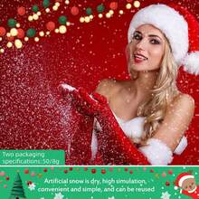 50g Christmas Decoration Simulation Snowflake Dry Snow Powder Artificial Snow Photo Props Artificial Snowflake, Scene Decor, Festivals Decor, Room Decor, Home Decor, Offices Decor, Theme Party Decor, Christmas Decor
