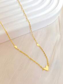 ELSEDES 1pc Handmade S925 Sterling Silver Heart Pendant Necklace, Elegant & Romantic, Quality Jewelry Suitable For Women's Daily, Party, Anniversary Wear