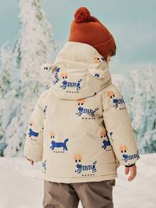 mini bala Jachetă de iarnă groasă pentru băieți și fete, impermeabilă și rezistentă la vânt, pentru copii