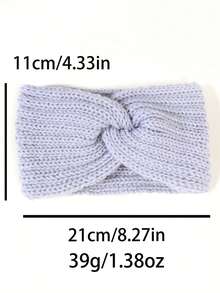 3 piezas Diadema calentadora de orejas de invierno, diadema tejida gruesa para clima frío para niños y adultos, accesorios para el cabello