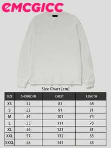 EMCGICC VALLEY Y2k Long Sleeve Shirt, Urban Art Punk Graphic T-Shirt Cotton 250g, Preppy Lettering Fashion Hip Hop Men's Long Sleeve T-Shirt, Fun Vintage Shirt, Regular Fit, Motocore Street Style, Digital Print, Ideal Gift - 白色 - 查看 5