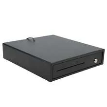 Cajón de caja registradora, bandeja de dinero en efectivo, 3 monedas con 2 llaves para comercio de supermercado - Negro - Ver 4