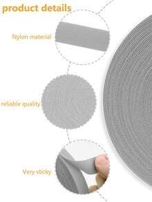 魔术贴卷装，可重复使用紧固电缆扎带，多用途电缆管理扎带电缆带 - 彩色 - 查看 6