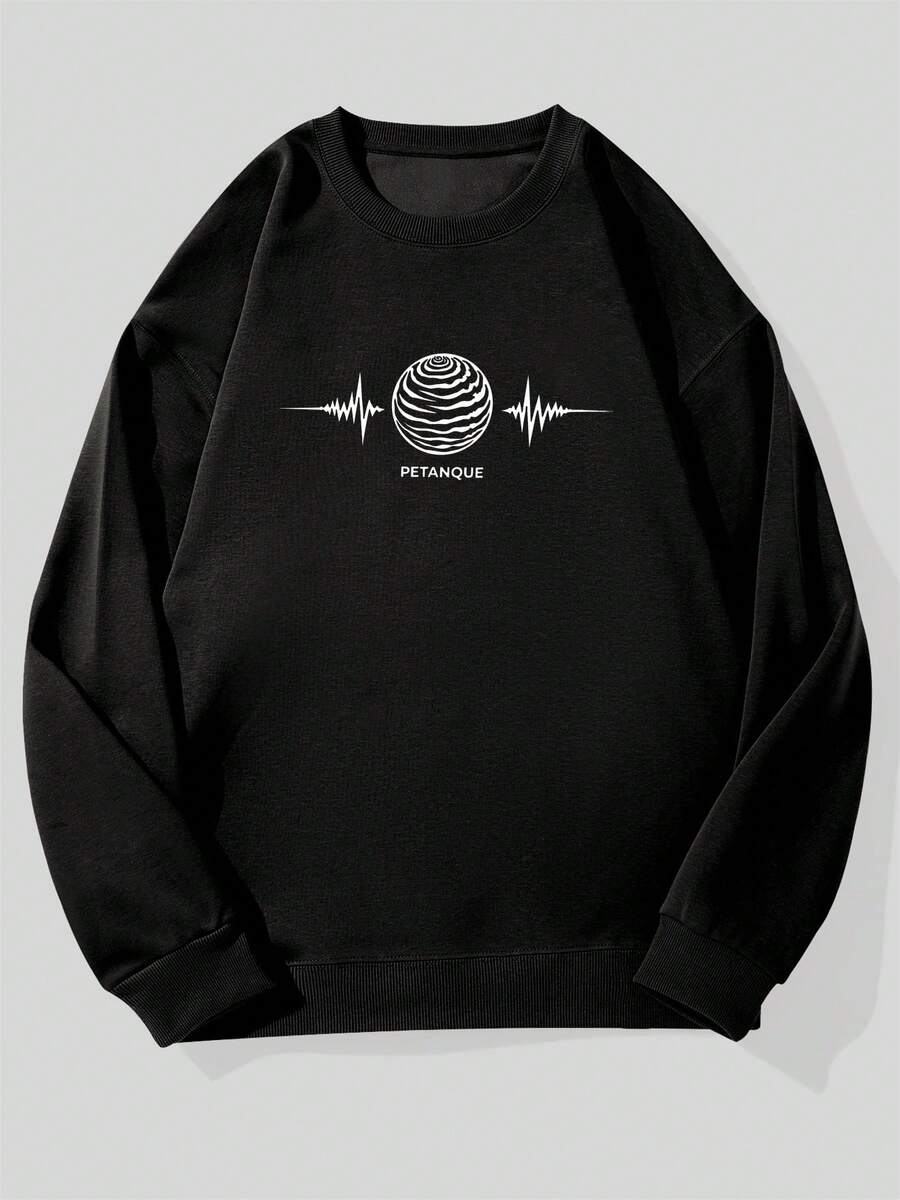 Sudadera Oversize Casual para Hombre con Logo de Petanca - Jersey Redondo Blanco y , Estampado Bola & Mazos Pétanque, Lavable a Máquina, Chaqueta con capucha, Sudaderas con capucha, Sudaderas con Capucha para Hombre, Sudadera para Hombre, Suéteres para Hombre, Suéter para Hombre, Ropa para Hombres, Suéter para Hombre, Sudaderas con Capucha para Hombre, Suéter para Hombre, Suéter para Hombre, Sudadera con Capucha para Hombre, Suéter Navideño para Hombres, Jumper - Oscuro - Ver 1
