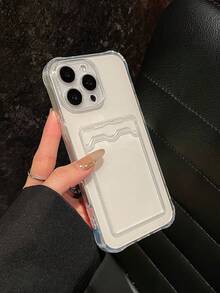 极简透明卡套设计,防震防摔软壳,可收纳银行卡、交通卡、家庭照片或明星卡片,兼容 13/14/15/16/16 Plus/16 Pro Max/17/17 Pro Max - 無色 - 查看 7