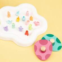 70件迷你树脂恐龙摆件套装，迷你人偶套装，适用于DIY手工制作，迷你树脂动物摆件，可用于仙境花园和盆栽植物装饰，可爱桌面宠物系列 - 彩色 - 查看 3