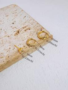 Bộ 3 khuyên tai hình hoa hướng dương mạ vàng 14K đính đá Cubic Zirconia tinh tế, khuyên tai hoa ít gây dị ứng, khuyên tai sụn có thể đeo chồng lên nhau, quà tặng cho nữ, thích hợp đeo một bên tai. - bộ 3 món - Xem 3
