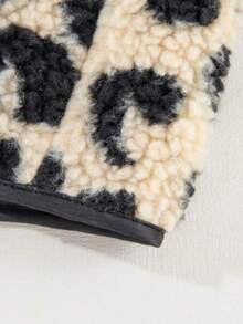 جاكيت صوفية نمط فهد مرقعة مبطنة بالحرارة، مناسبة لعيد الشكر، الارتداء اليومي، معطف الشتاء، متعددة الاستخدامات، جاكيت شتوية مبطنة للنساء