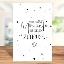 Thiệp chúc mừng tân gia kiểu Đức, Phong cách tối giản, Thiết kế sáng tạo, Lời chúc mừng tân gia ấm áp dành cho gia đình và bạn bè, Thiệp cảm ơn kèm phong bì, Thiệp chúc mừng, Thiệp chúc phúc, Thiệp trống - Bộ - Xem 2