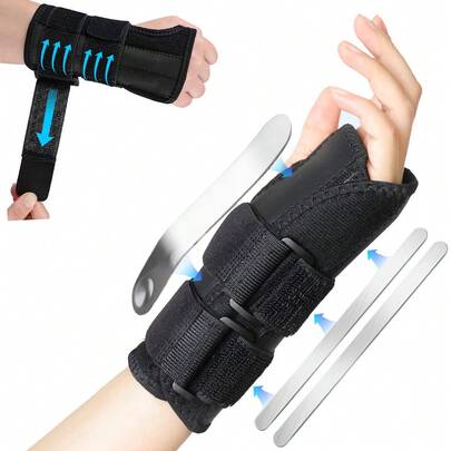 Unisex Carpal Tunnel Wrist Support - Provides Wrist Support And Stability, Comfortable And Snug Fit, Suitable For Office And Home Wear. Lightweight And Stable For All-Day Wear, Offers Secure Support For Work, Leisure, Sports And Daily Activities.