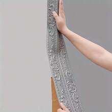 1卷 2.3米 x 2厘米 自粘墙面装饰条，踢脚线，3D踢脚板边框，DIY房间装饰踢脚线墙纸贴纸 - 彩色 - 查看 8