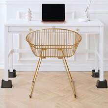 4 Pcs/Set 1-6 Inch Bed Risers Support Bed Lifter Couch Sofa Table Chair Leg - Black - View 7