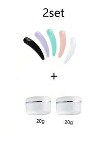 1/2set 30g Empty Cosmetic Jar, Refillable Travel Toiletries Container, Mask DIY Bottle With Lid, Leak Proof Travelling Accessories,With Makeup Spoon,Face Cream, Eye Cream, Lotion, Cosmetic Packaging Bottle,Ointment Bottles, Facial Mask Bottles, Empty Portable Cream Jar Cosmetic Container Travel Bottles(Spoon Color Random) - Multicolor - View 14