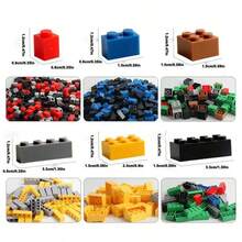 500-1000pcs Random DIY Creative Building Blocks Assorted Set, Classic Urban Building Blocks