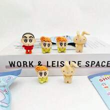 1/3/6/12pcs Crayon Shin-Chan Blind Box Erasers, Cartoon No-Mess Erasers, Blind Box Lucky Draw Surprise Packs, Student Erasers, Suitable For School Use, Student And Teacher Supplies