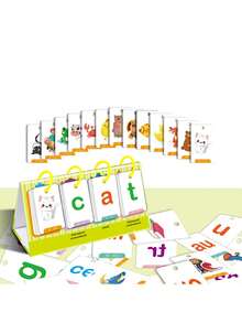 Educational Flash Cards With Illustrations, Letters, Numbers, Shapes, Animals, English For Early Childhood Learning - Multicolor - View 7