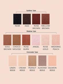 Bbia 2pcs Automatic Gel Eyeliner Pencil Set - 20 Plum Red + 11 Flax Beige, Gel Eyeliner Pencil, Quick-Drying, Long-Lasting, Super Smooth, Smudge-Proof, Can Be Used As Eyeshadow, Glitter Eyeliner, Lip Liner, Contour Pencil, Korean Makeup - 20+11 - View 8