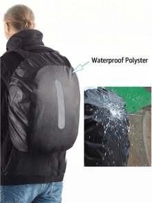 15-75升高品质背包防雨罩 - 大容量，防风防水，超轻，适用于徒步旅行、露营和背包防雨/防尘，适用于户外旅行、徒步和登山包，可折叠并带有反光条，适合户外、徒步、通勤、上学、居家和旅行收纳。 - 彩色 - 查看 11