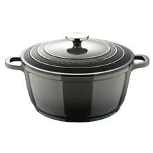 Bergner EXCALIBUR 28cm 6.5L Casserole With Cast Aluminum Lid, Grey - Gray 7 - View 2