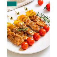 10/50/100/200支装金色蛋糕水果签 - 优雅甜点、派对装饰、生日婚礼装饰，经久耐用，适用于蛋糕、花卉、婚礼装饰，时尚牙签，坚固设计，甜点爱好者的必备品 - 金色 - 查看 9