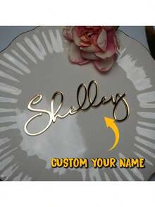 Bộ 1/5/10 thẻ ghi tên bằng acrylic mạ vàng tùy chỉnh, thẻ tên cá nhân hóa, trang trí đám cưới sang trọng, phù hợp cho tiệc cô dâu, đám cưới, tiệc cocktail, trang trí ngày lễ, trang trí nhà cửa, Giáng sinh, có thể tái sử dụng, dễ thương, chất lượng cao. - Gương Vàng - Xem 8