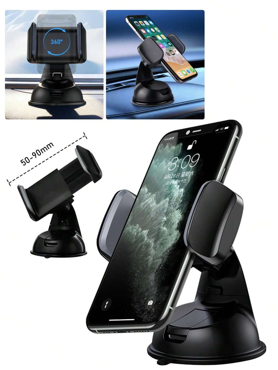 Soporte Para Telefono 240 Grados De Rotacion Material Muy Resistente,Soporte Para Celular Carro Universal, Porta Celular, Base Porta Celular Para Auto 360,Soporte Para Celular Para Carro Universal, Porta Celular Para Carro, Pieza Soporte De Teléfono Móvil Ajustable De 360 Grados Negro , Soporte Para Teléfono Móvil Para Coche, Soporte Para Teléfono Móvil Para Coche, Soporte De Clip Para Ventilación De Aire, Soporte Para Teléfono Móvil Para Automóvil, Soporte Para Teléfono Inteligente Gps