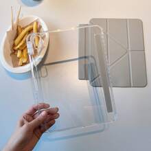 Suitable For IPad 10 Generation Protective Case, Magnetic Detachable, Intelligent Sleep Wake-Up, Ipad 11 Gen Case, With Pen Slot, High Transparency Acrylic Back Panel, Can Be DIY Freely, Anti Drop And Anti Bending, Suitable For IPad Air11 (M3), IPad Air11 (M2), Compatible With IPad Pro 11 Inch (1st/2nd/3rd/4th), IPad Case