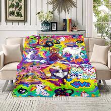 1pc Whimsical Unicorn & Cheetah Print,Colorful And Cute Animals Fleece Blanket - Soft, Lightweight & Durable Flannel Throw With Vibrant Rainbow Colors, 280gsm For Him And Her, Perfect For Naps, Camping, Travel, Home, Daily, Office Decoration, Birthdays Anniversary, Valentine's Day, Thanksgiving Day, Christmas, Halloween, Mother's Day, Father's Day, Wedding, New Year Gifts, Personalized Ideal Gifts For Her, Him, Family, Boyfriend, Girlfriend, Father, Family, Mother, Lover, Daughter, Son, Grandpa, Grandma, Friend, Classmate, Pet. Sofa,Bed,Car,Bedroom,Living Room,Office,  Outdoor Camping, Beach,Wall Decoration - 多色8 - 查看 3