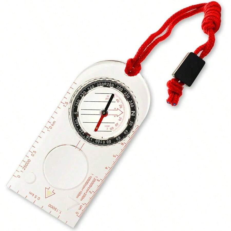 U2011Tac Filled Baseplate Compass U2013 Glowu2011inu2011Dark Orienteering/Mapu2011Reading Compass Hiking, Survival, Camping, Hunting, Navigation - One - View 1