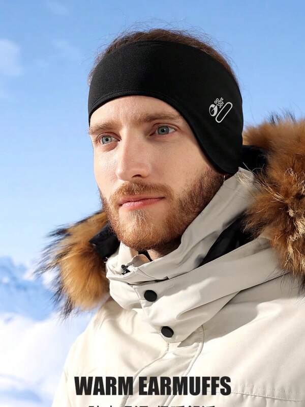 Diadema ajustable para calentar las orejas, protección de oídos para el invierno, orejeras a prueba de viento, diadema térmica de doble capa, adecuada para ciclismo, esquí, actividades al aire libre en invierno, regalo de cumpleaños. Se ajusta a una circunferencia de cabeza de 52-64 cm.