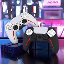 适用于 PlayStation 5 控制器的防滑硅胶保护套，适用于带摇杆帽的 PlayStation 5 无线控制器，带摇杆保护套 - 彩色 - 查看 2