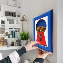 Wall Mounted Square Photo Frame Candy Dispenser, Candy Dispenser Photo Frame, Hanging Candy Dispenser, Convenient And Quick Way To Dispense Candy, Nuts, Dog And Cat Snacks Photo Frame, Holiday Decoration Photo Frame Candy Box, Christmas Gift - Multicolor - View 12