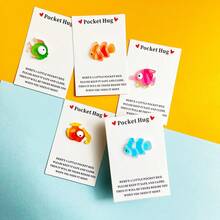 6/10/20pcs Ocean Theme Pocket Hug Cards, Suitable For Valentine's Day, Birthday And Other Festivals, Convey Your Heartfelt Wishes, Can Be Stuck On Phone, Fridge To Deliver Warm Blessings - Multicolor - View 6