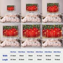 1 szt. dużego, wzorzystego, świątecznego gobelinu, duży, dekoracyjny materiał do powieszenia, dekoracja domu, świąteczny prezent na imprezę, tło do transmisji na żywo, do salonu hotelowego z torbą montażową