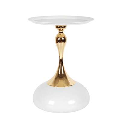 AYYDS Couchtisch Gold Round Side Table – Eleganter Cocktail- und Getränketisch für Wohnzimmer und kleine Räume Nachttisch Kaffee