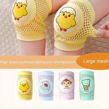 1 Pair Baby Breathable Mesh Knee Pad, Children's Learning To Walk Anti-Fall Crawl Protective Gear Children's Knee Learning To Crawl Protective Cover Pad Thin Style For Summer - Multicolor - View 2