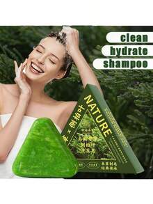 天然草本洗发皂 - 蕴含柏树、人参及植物萃取精华 - 温和清洁、滋养并焕活秀发 - 精美礼盒包装，适合各种场合 - 内含起泡网 - 綠色 - 查看 4